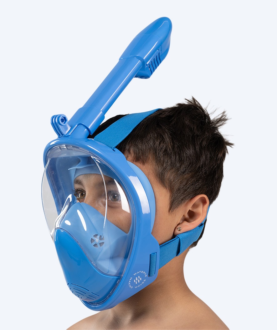 Watery full face diving mask for kids - Oxygen - Atlantic Blue