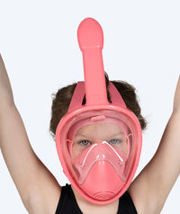 Watery full face diving mask for kids - Oxygen - Atlantic Pink