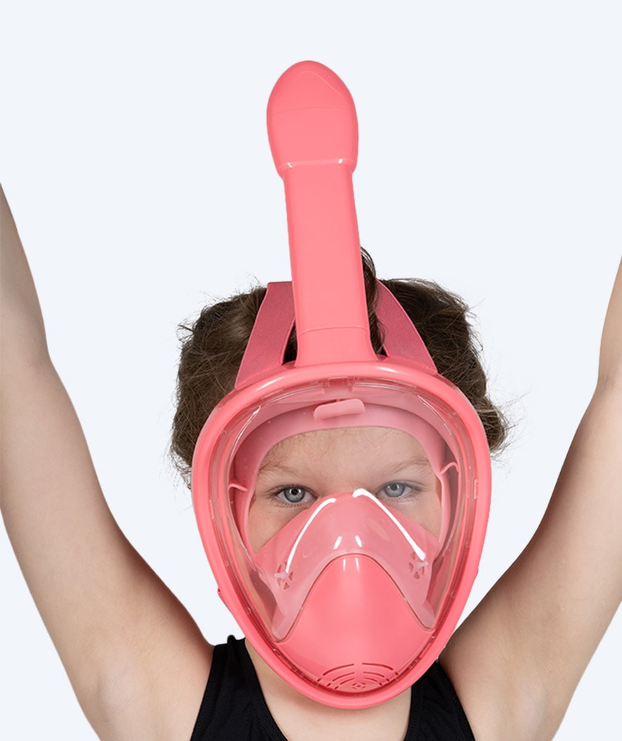 Watery full face diving mask for kids - Oxygen - Atlantic Pink