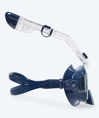 Watery full face diving mask for adults - Pearl - Dark blue