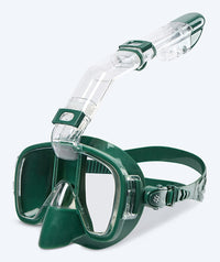 Watery snorkel set for adults - Pike/Pearl - Dark green