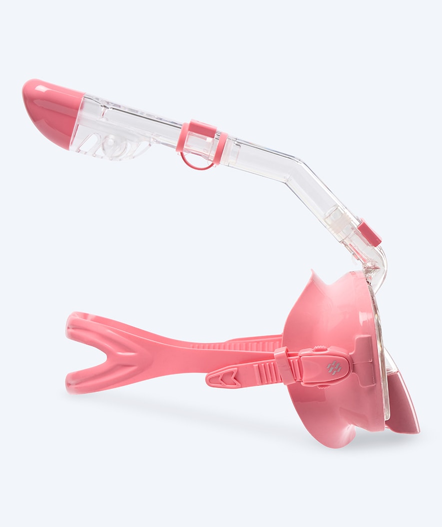 Watery full face diving mask for adults - Pearl - Pink