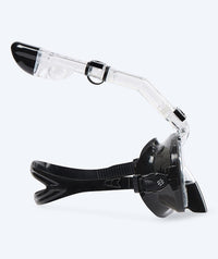 Watery full face diving mask for kids - Pearl - Black