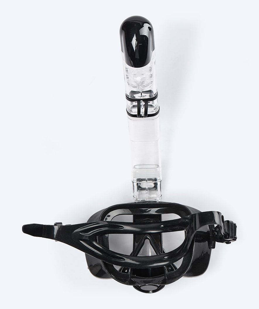 Watery full face diving mask for kids - Pearl - Black