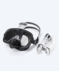 Watery full face snorkel mask for kids - Pearl - Black