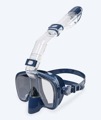 Watery full face diving mask for kids - Pearl - Dark blue