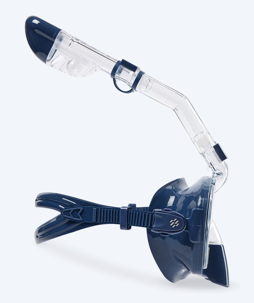 Watery full face snorkel mask for kids - Pearl - Dark blue