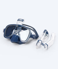 Watery full face snorkel mask for kids - Pearl - Dark blue