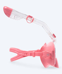 Watery full face snorkel mask for kids - Pearl - Pink