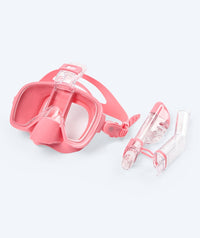 Watery full face diving mask for kids - Pearl - Pink