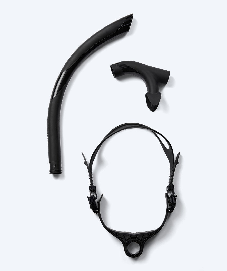 Watery center snorkel for swimming - Phoenix Elite - Black