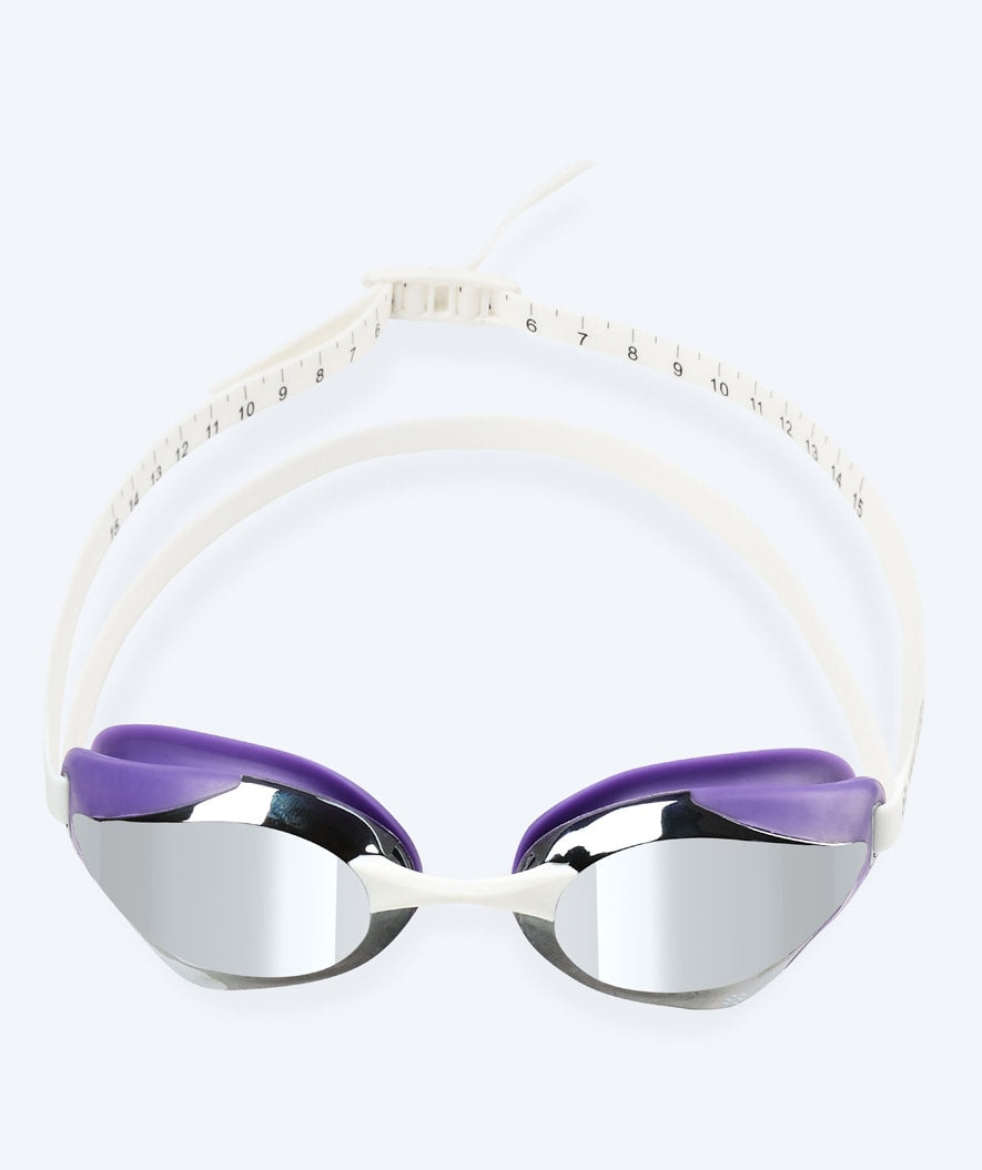 Watery Elite swimming goggles - Poseidon Ultra Mirror - Purple/silver
