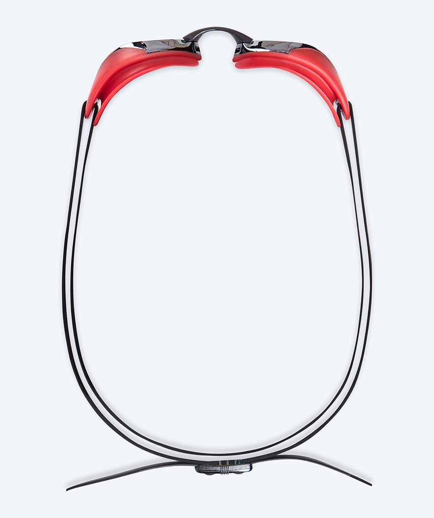 Watery Elite swim goggles - Poseidon Ultra Mirror - Red/silver
