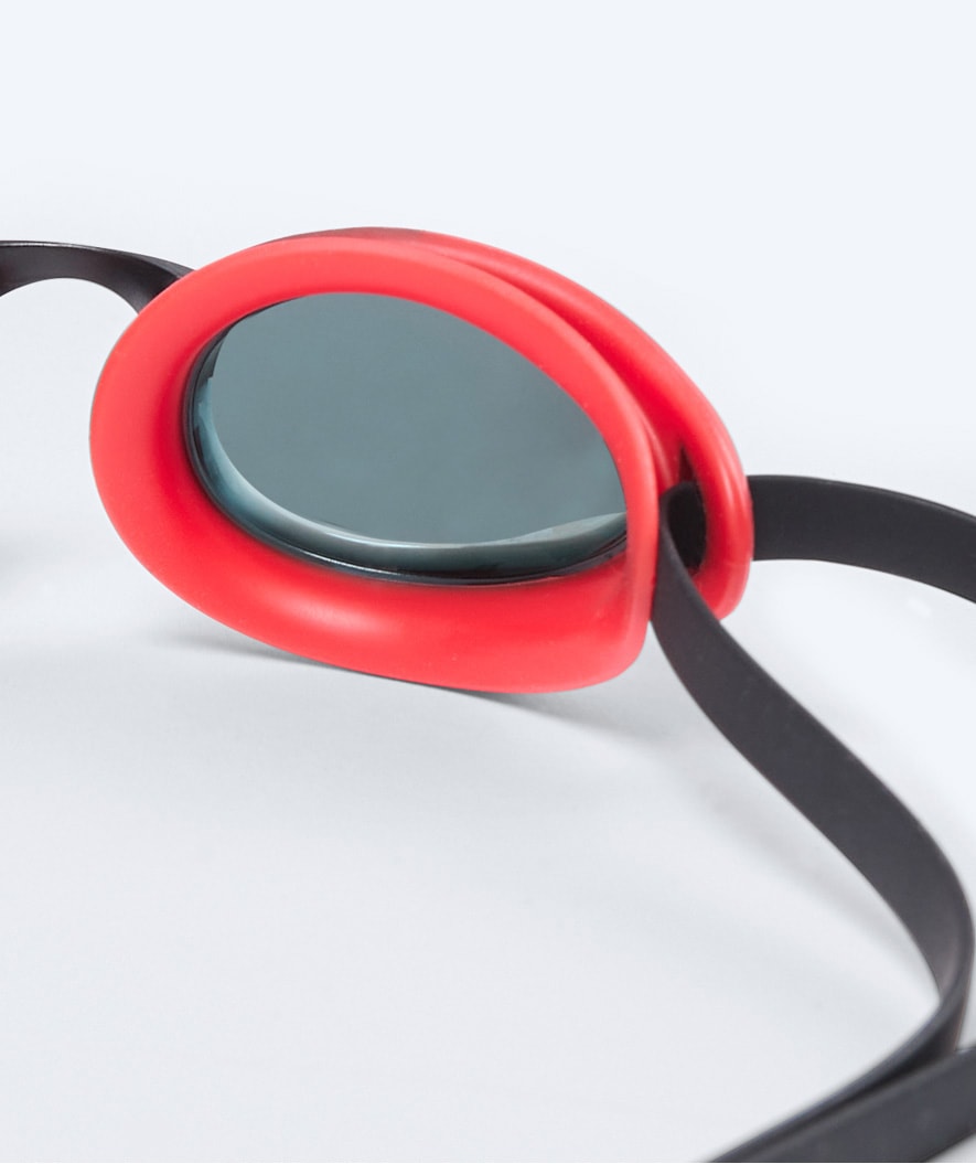 Watery Elite swim goggles - Poseidon Ultra Mirror - Red/silver