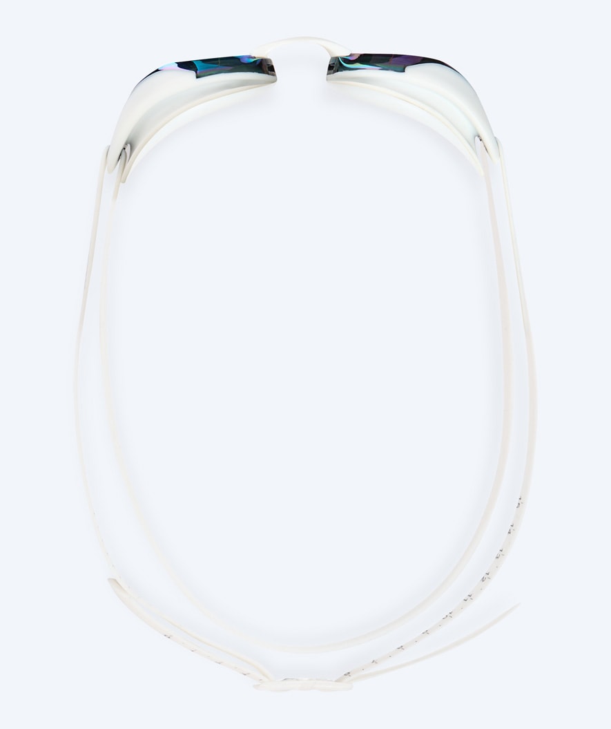 Watery Elite swim goggles - Poseidon Ultra Mirror - White/gold
