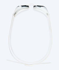 Watery Elite swim goggles - Poseidon Ultra Mirror - White/silver