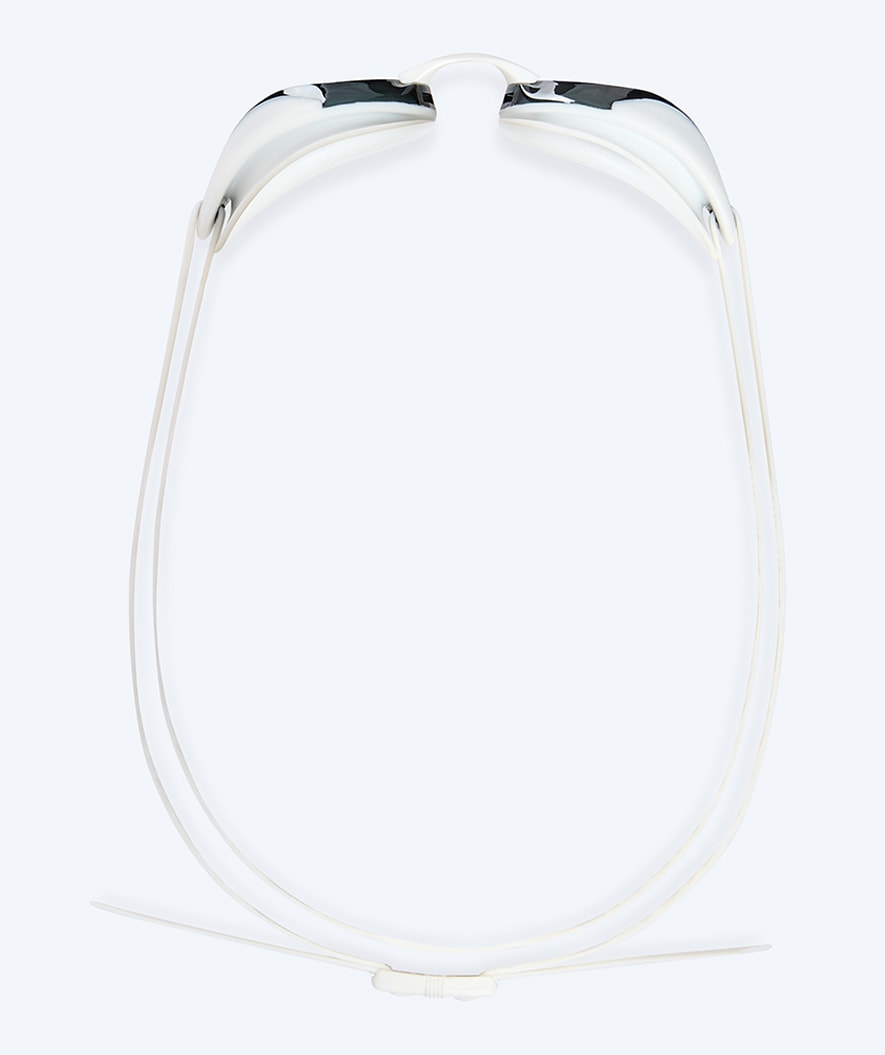 Watery Elite swim goggles - Poseidon Ultra Mirror - White/silver