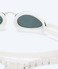 Watery Elite swim goggles - Poseidon Ultra Mirror - White/silver
