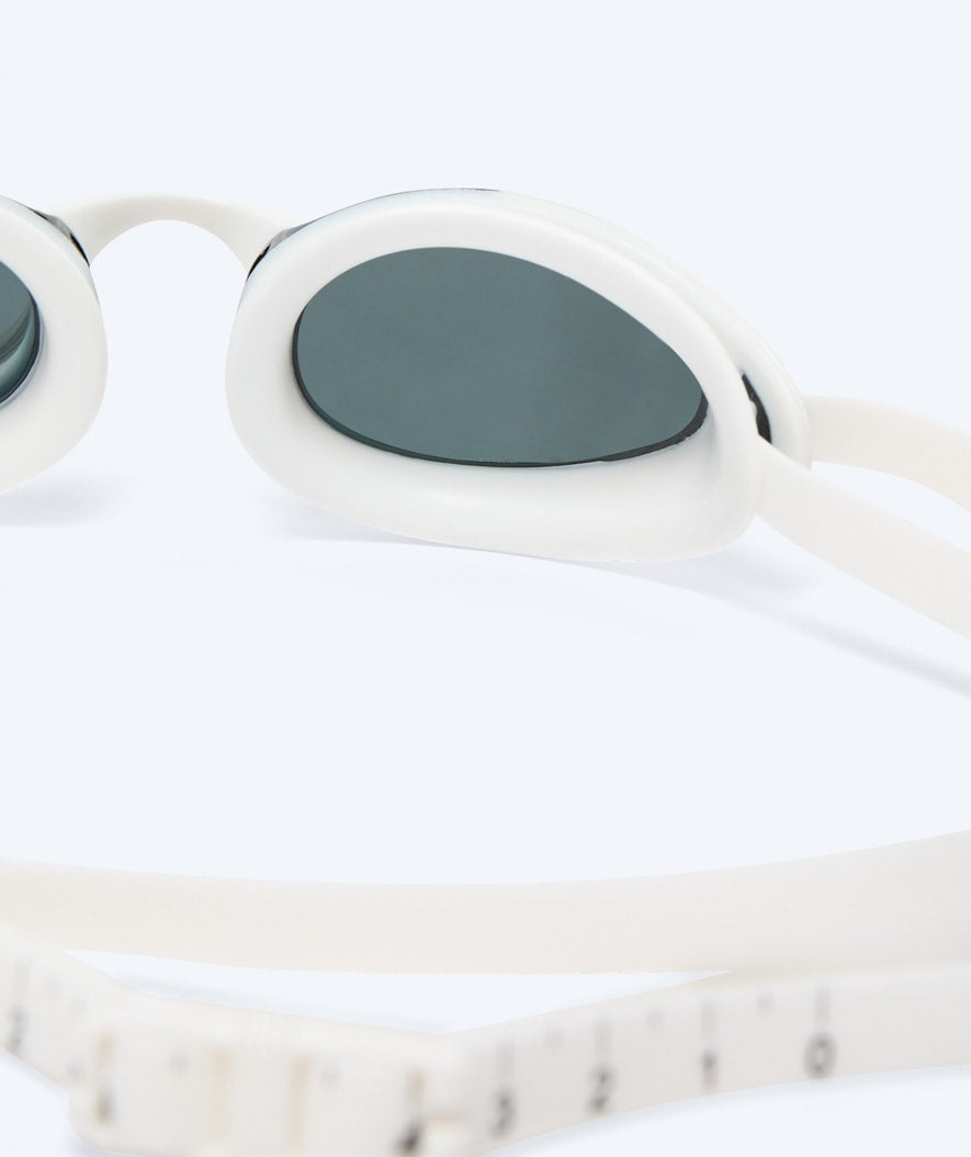 Watery Elite swim goggles - Poseidon Ultra Mirror - White/silver