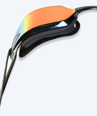 Watery racing swimming goggles for kids - Power Lane - Black/gold