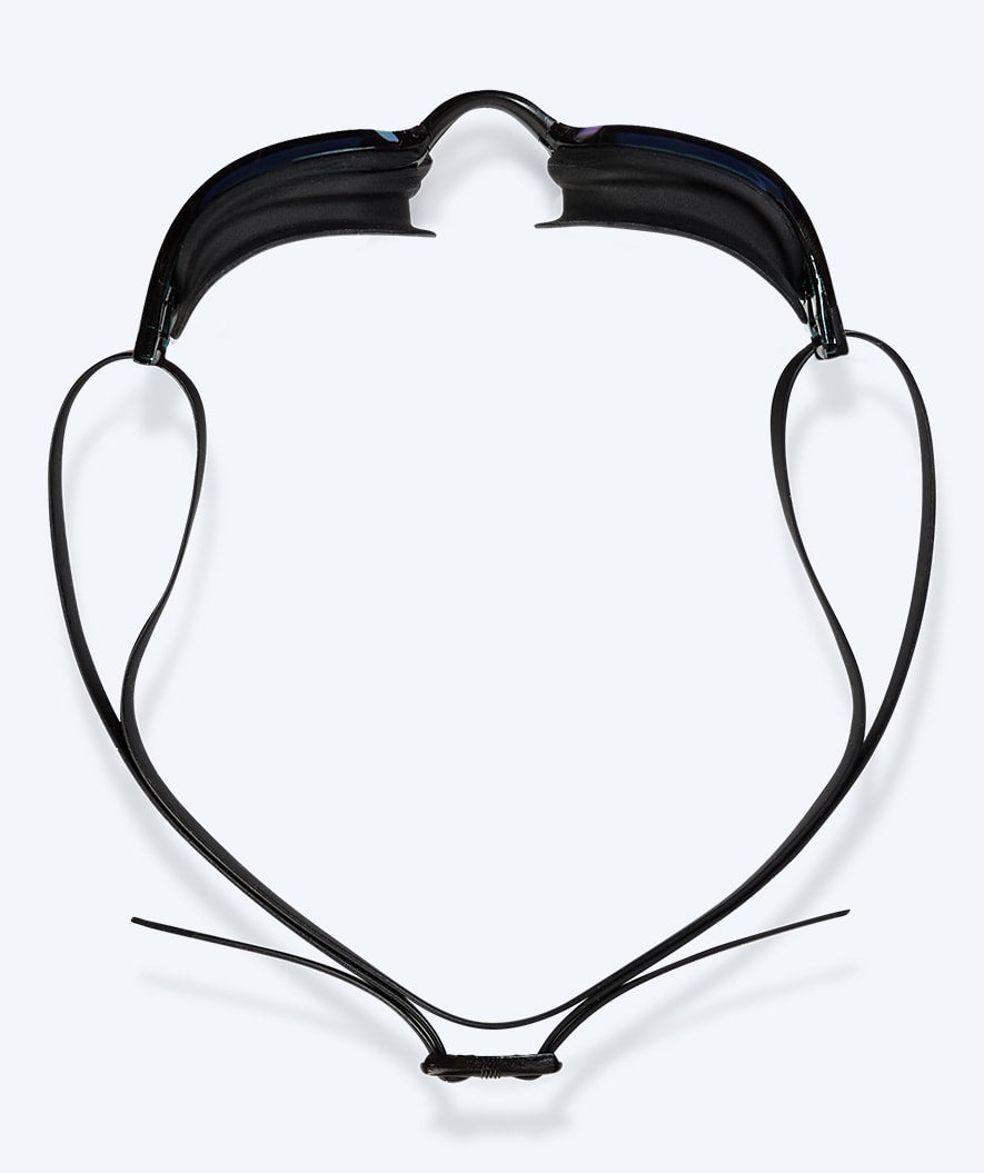 Watery competition swim goggles for kids - Power Lane - Black/silver