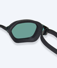Watery competition swim goggles for kids - Power Lane - Black/silver