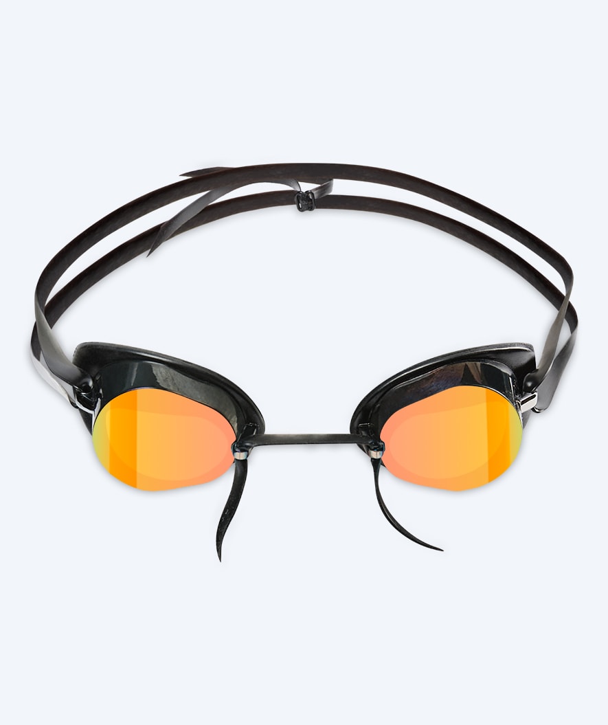 Watery swim googles - Proflex Swedish Mirror - Black/gold