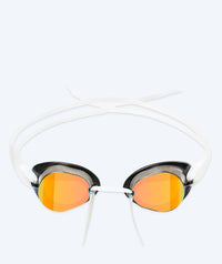 Watery swimming goggles - Proflex Swedish Mirror - White/gold