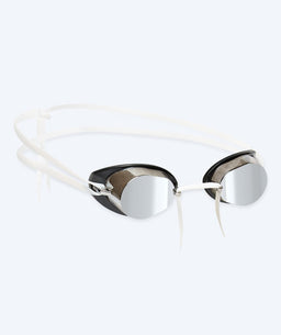 Watery swim goggles - Proflex Swedish Mirror - White/silver