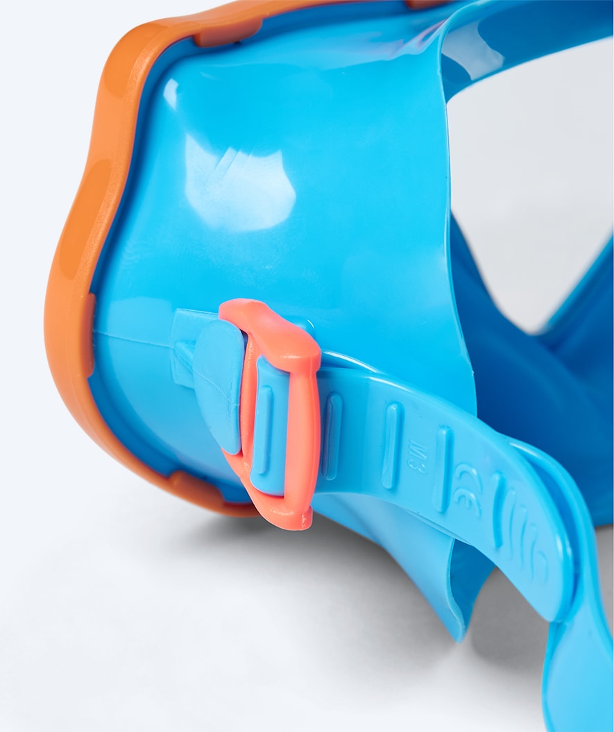 Watery diving mask for kids (4-10) - Pulina - Blue/orange