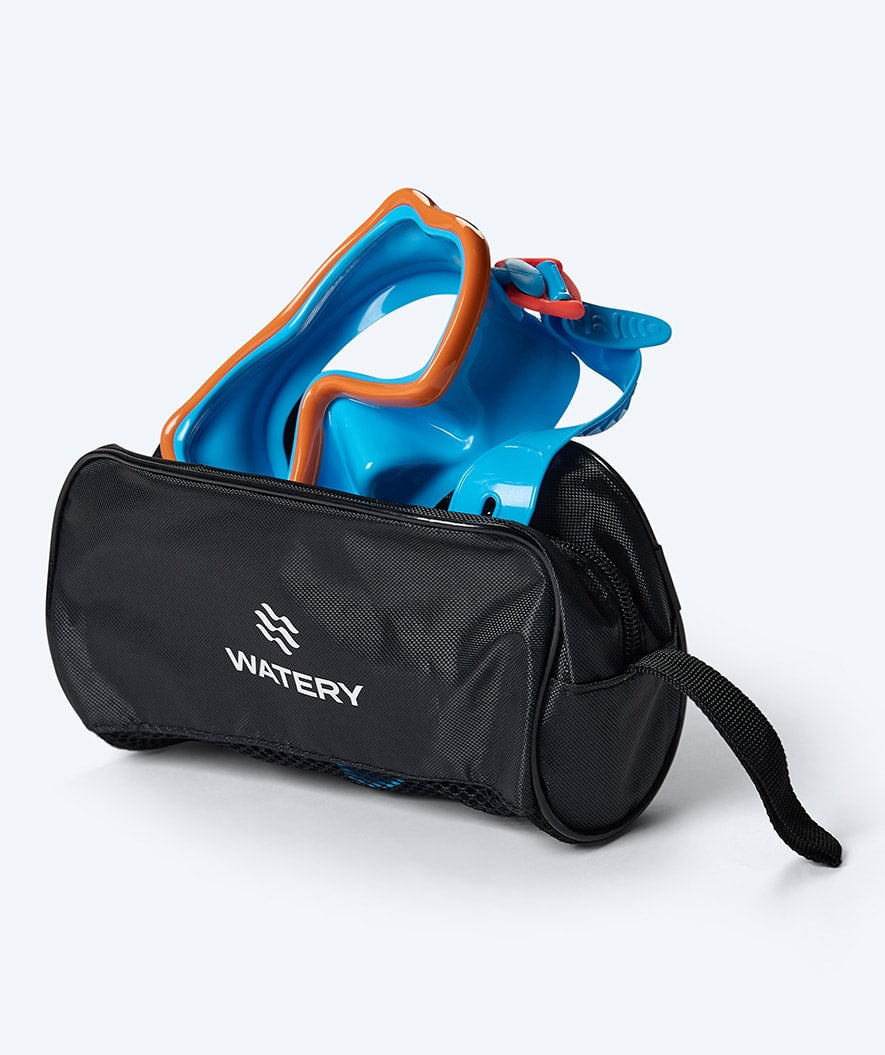 Watery diving mask for kids (4-10) - Pulina - Blue/orange