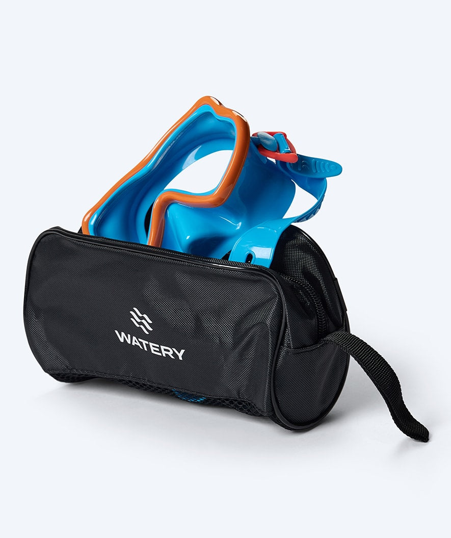 Watery diving mask for kids (4-10) - Pulina - Blue/orange