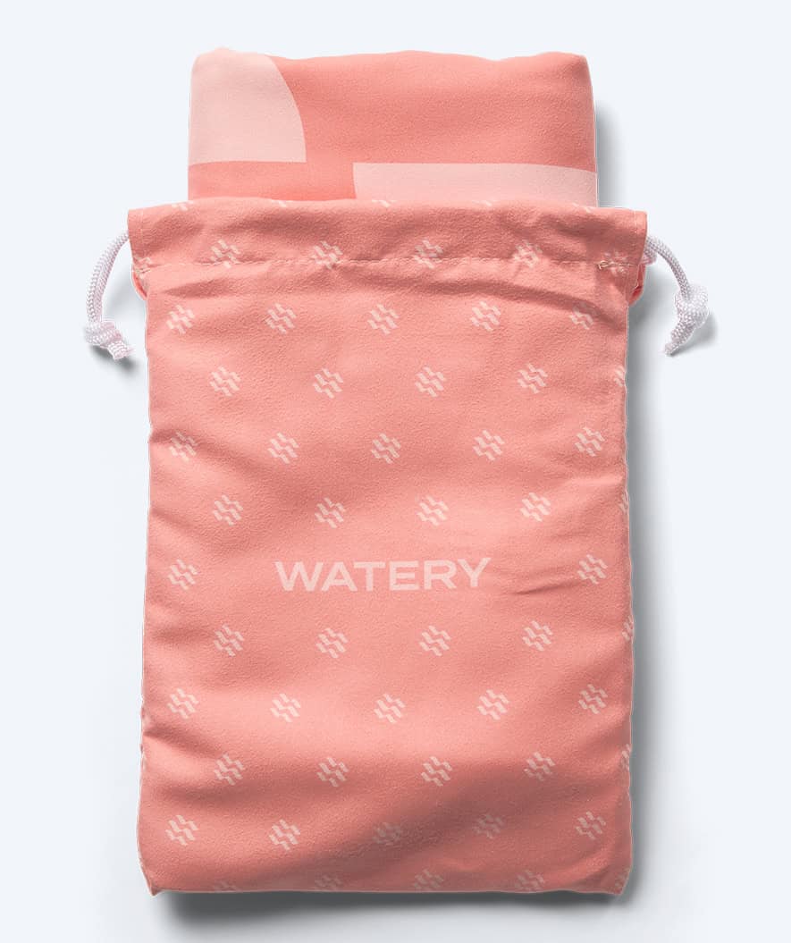 Watery microfiber towel (175 x 110 cm) - Rafferty - Blurish Pink