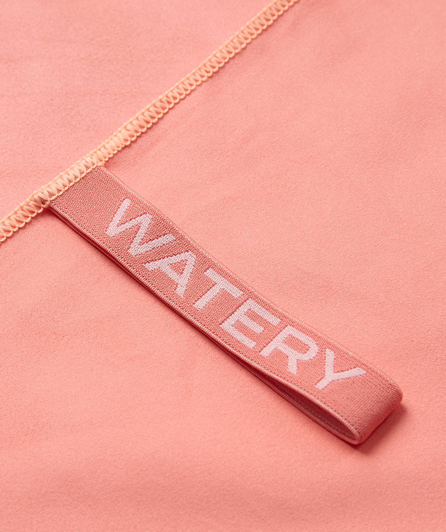 Watery microfiber towel (175 x 110 cm) - Rafferty - Blurish Pink