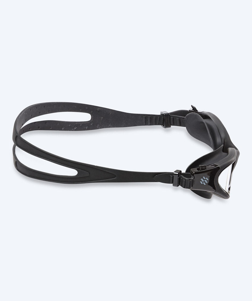 Watery training swimming goggles - Raven Active - Black/clear