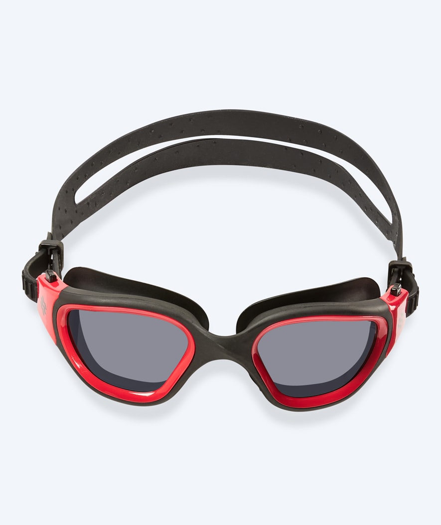 Watery training swimming goggles - Raven Active - Black/red 1.0