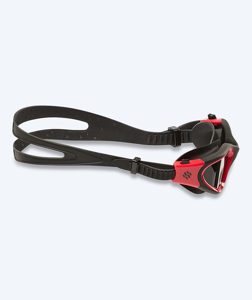Watery training swimming goggles - Raven Active - Black/red 1.0