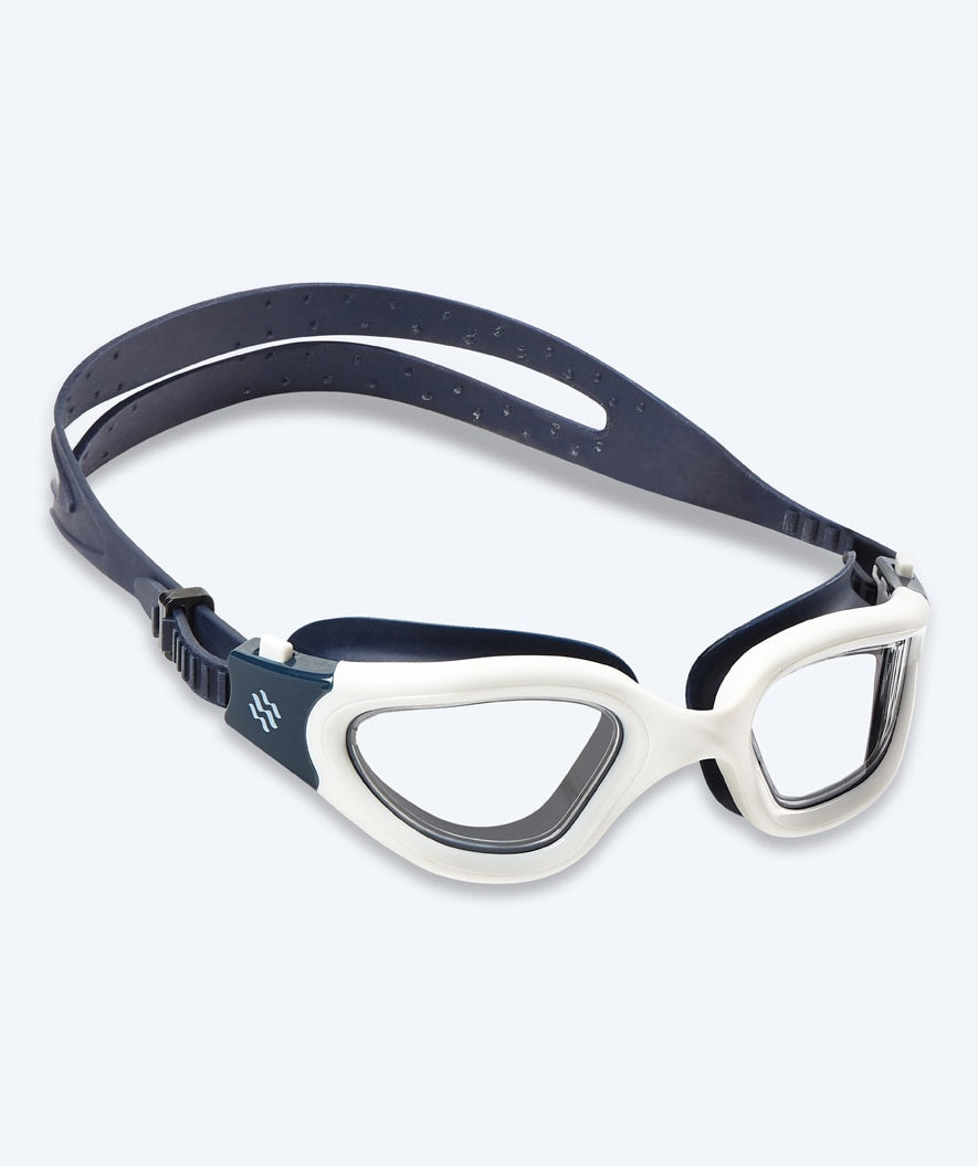Watery training swimming goggles - Raven Active - Dark blue/clear