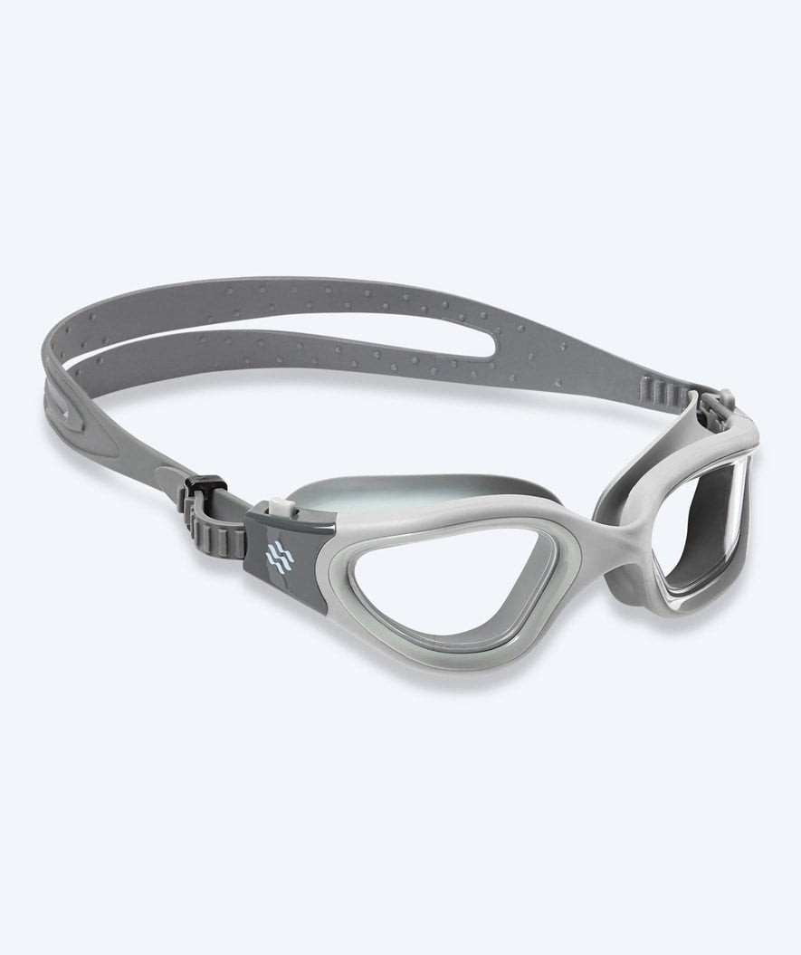 Watery training swimming goggles - Raven Active - Grey/clear