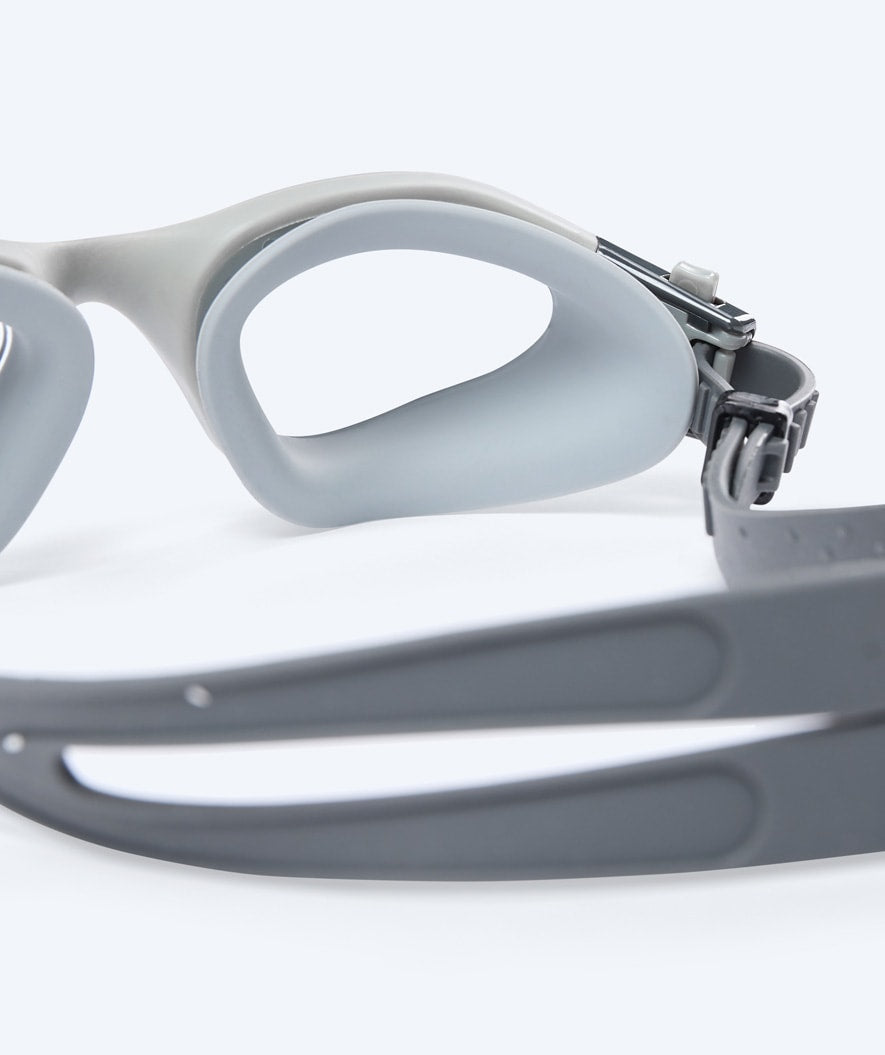 Watery training swimming goggles - Raven Active - Grey/clear