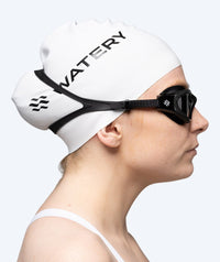 Watery exercise swim goggles - Raven Active - Black (Smoke lens)