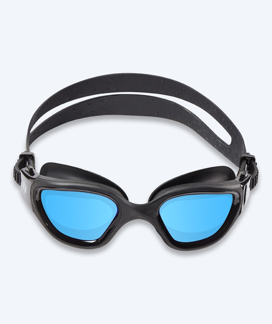 Watery exercise swim goggles - Raven Mirror - Black/blue