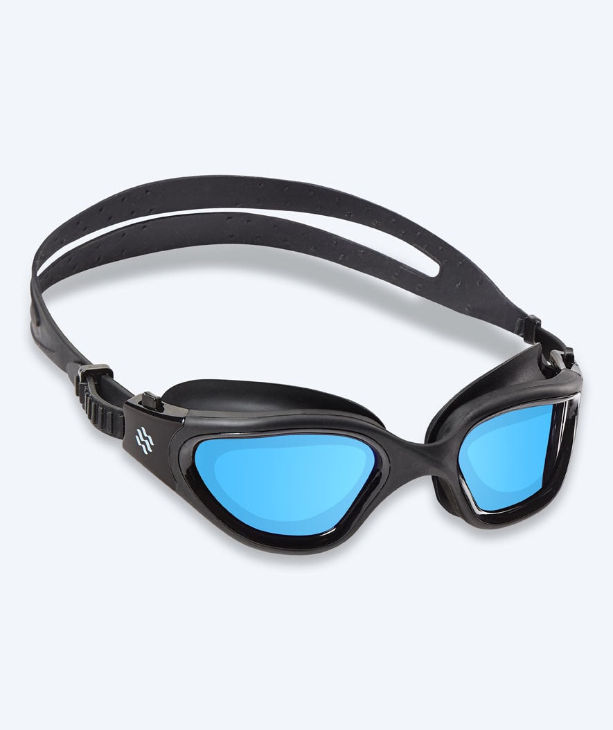 Watery training swimming goggles - Raven Mirror - Black/blue
