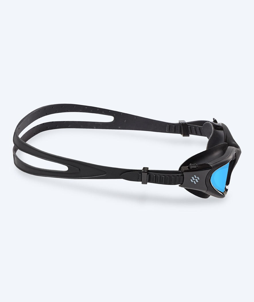 Watery exercise swim goggles - Raven Mirror - Black/blue