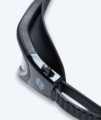 Watery exercise swim goggles - Raven Mirror - Black/blue