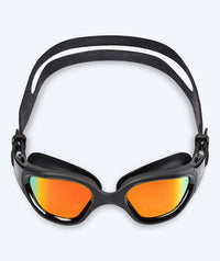 Watery training swimming goggles - Raven Mirror - Black/gold