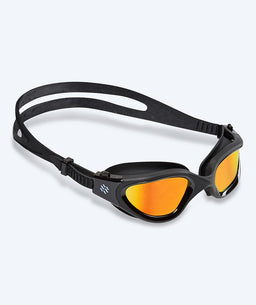 Watery training swimming goggles - Raven Mirror - Black/gold