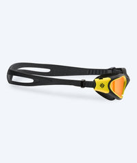 Watery training swimming goggles - Raven Mirror - Black/yellow