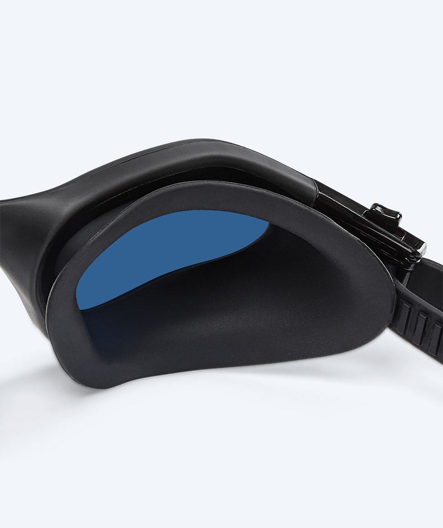 Watery exercise swim goggles - Raven Mirror - Black/gold