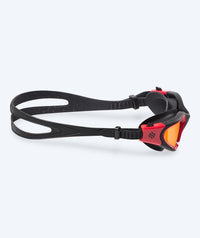 Watery exercise swim goggles - Raven Mirror - Black/red